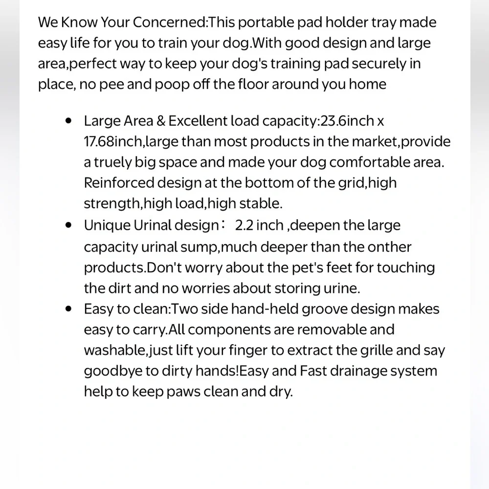 Dog Training Potty Tray